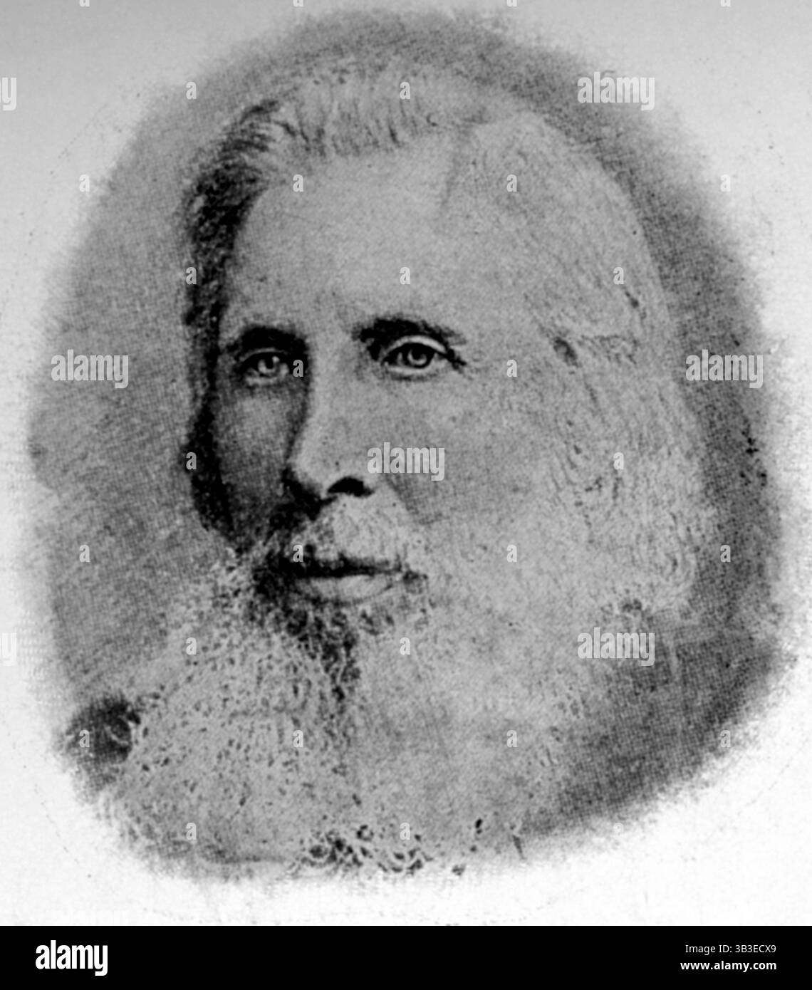 Ritratto del padre di Oscar Wilde, Sir William Wilde, 1870. Sir William Robert Wills Wilde (1815-1876) è stato un chirurgo oto-oftalmologico e scrittore irlandese. Da "la vita di Oscar Wilde" di Robert Harborough Sherard. [1906]. Foto Stock