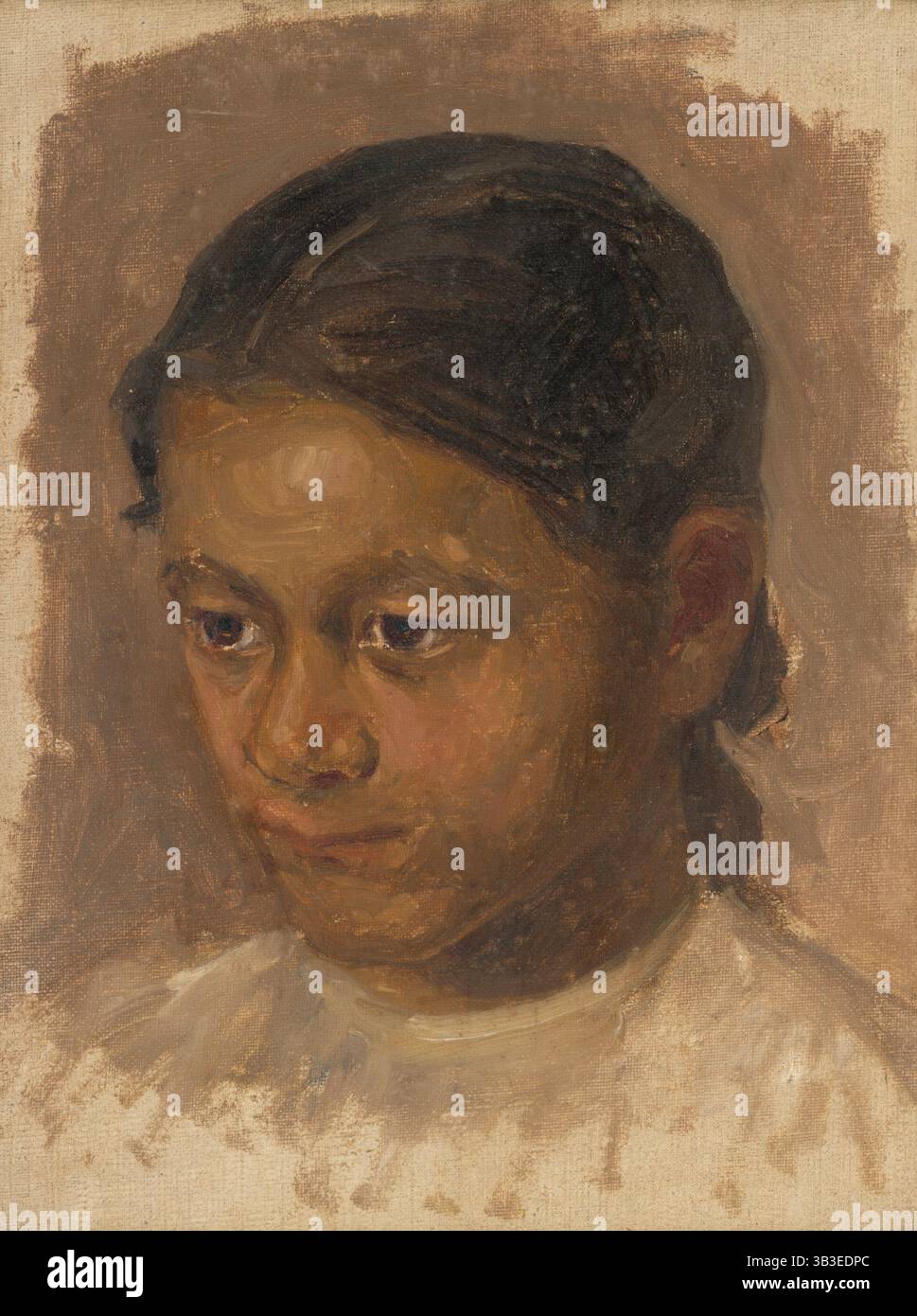 Studio capo di una ragazza, c1905. Foto Stock