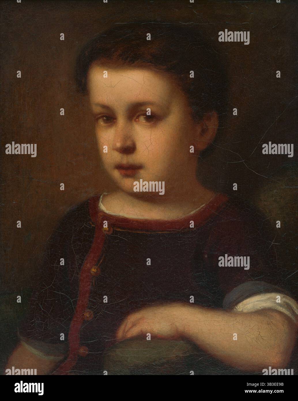 Ritratto di un bambino, c1865. Foto Stock