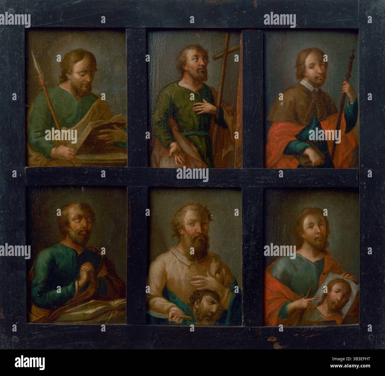 I dodici Apostoli - i, 1750-1760. Santi con i loro attributi. Foto Stock