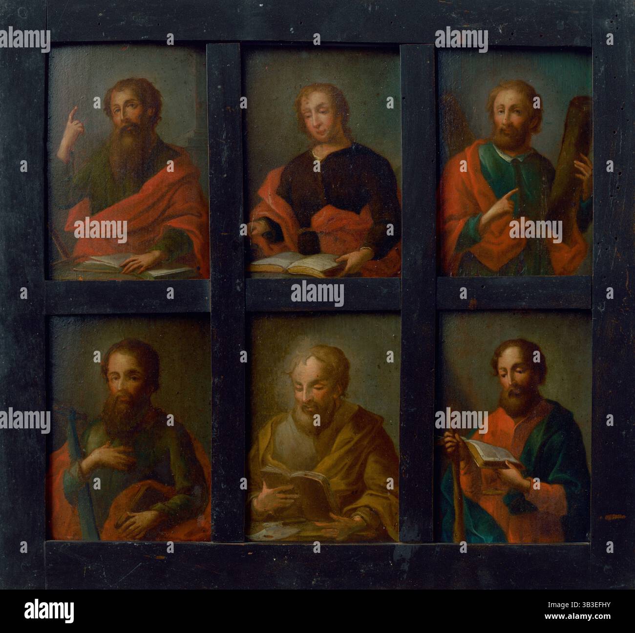 I dodici Apostoli - II, 1750-1760. Santi con i loro attributi Foto Stock