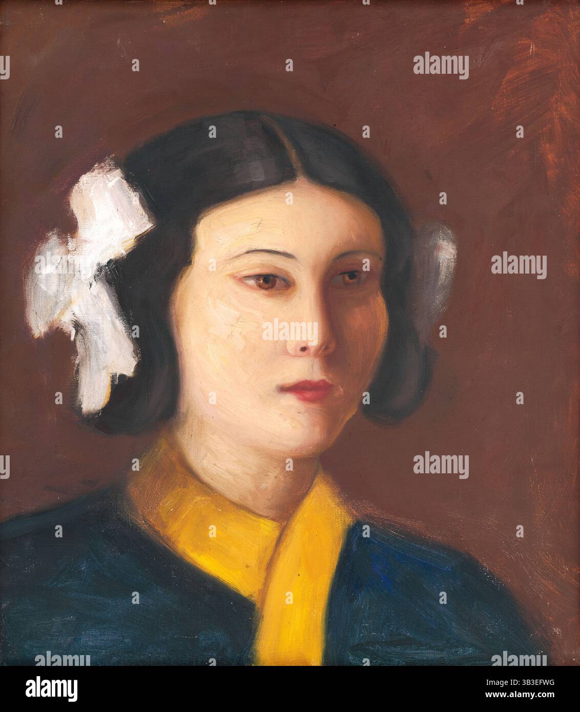 Ritratto della signorina Vicková, intorno al 1930. Foto Stock