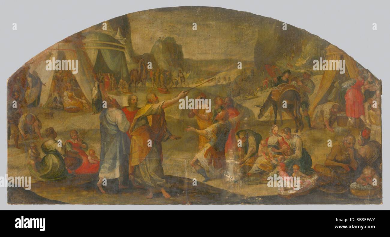 Design per decorazione lunette, 1750-1800. Foto Stock