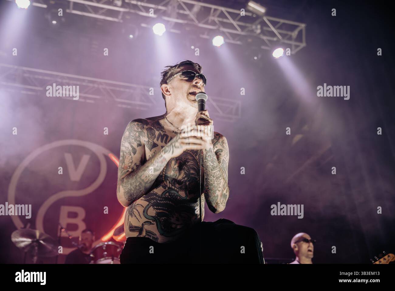 Bournemouth, Regno Unito. 28 aprile 2025. Viagra Boys si esibisce all'O2 Academy Bournemouth 28.04.2025. Crediti: Charlie Raven/Alamy Live News Foto Stock