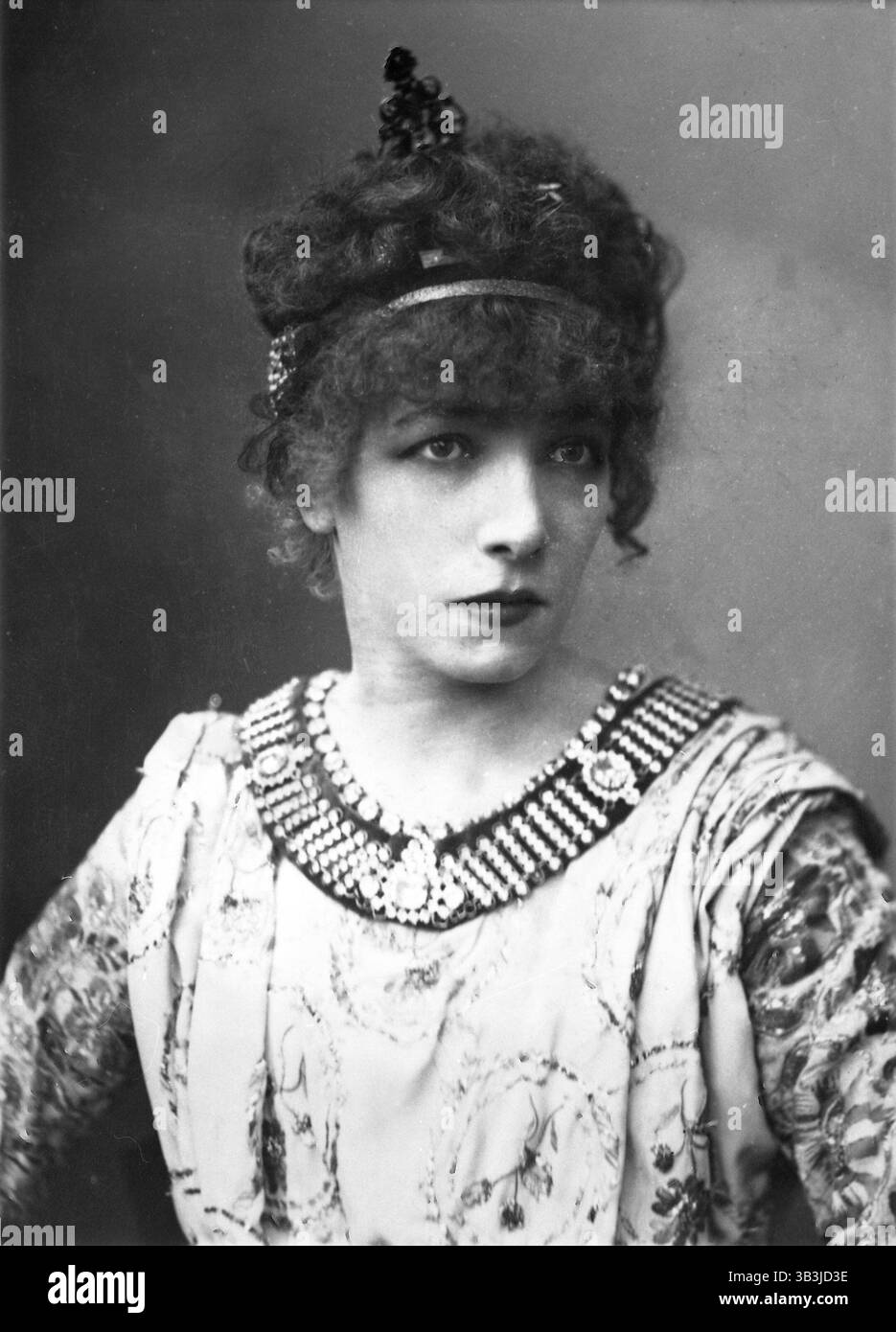 Attrice teatrale francese Sarah Bernhardt, anni '1800 Foto Stock