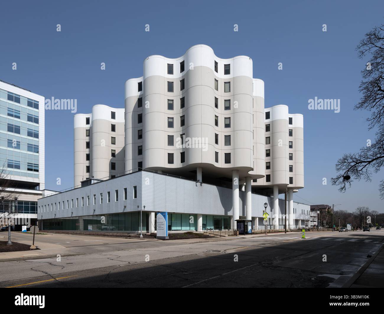 Saint Mary's Hospital, ubicazione: Milwaukee, WISCONSIN, architetto: Bertrand Goldberg Foto Stock