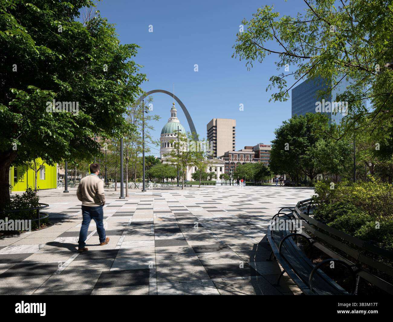 Kiener Plaza, ubicazione: St. Louis, Missouri, architetto paesaggista: Michael Van Valkenburgh Associates Foto Stock