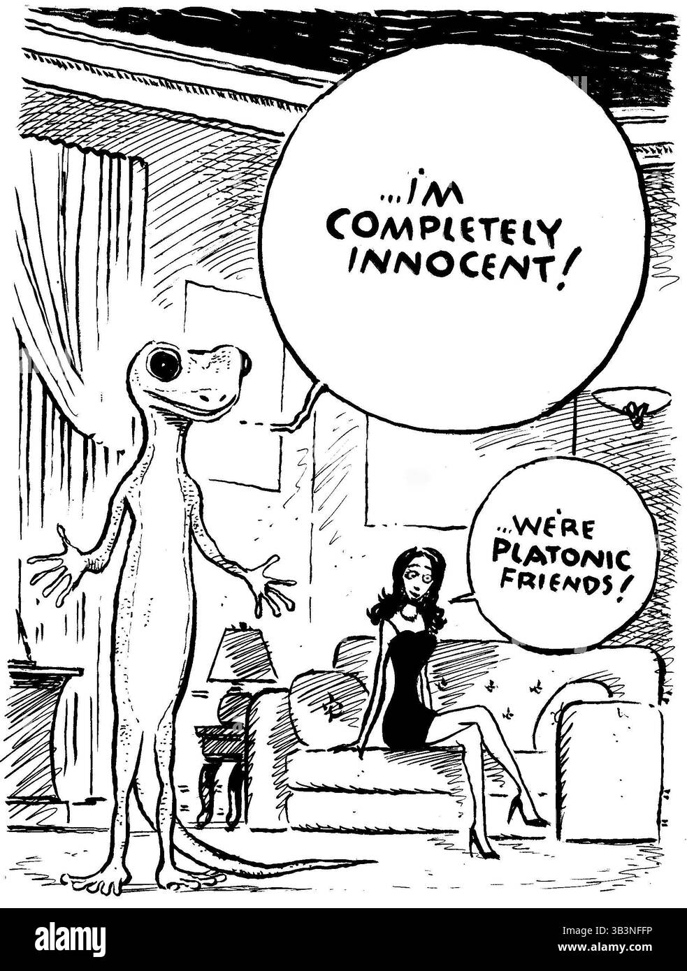 18 dicembre 2017 - USA - 2017 Year in Review di Dave Barry - ottobre B&W. (Immagine di credito: © Jack Ohman/TNS tramite filo ZUMA) Foto Stock