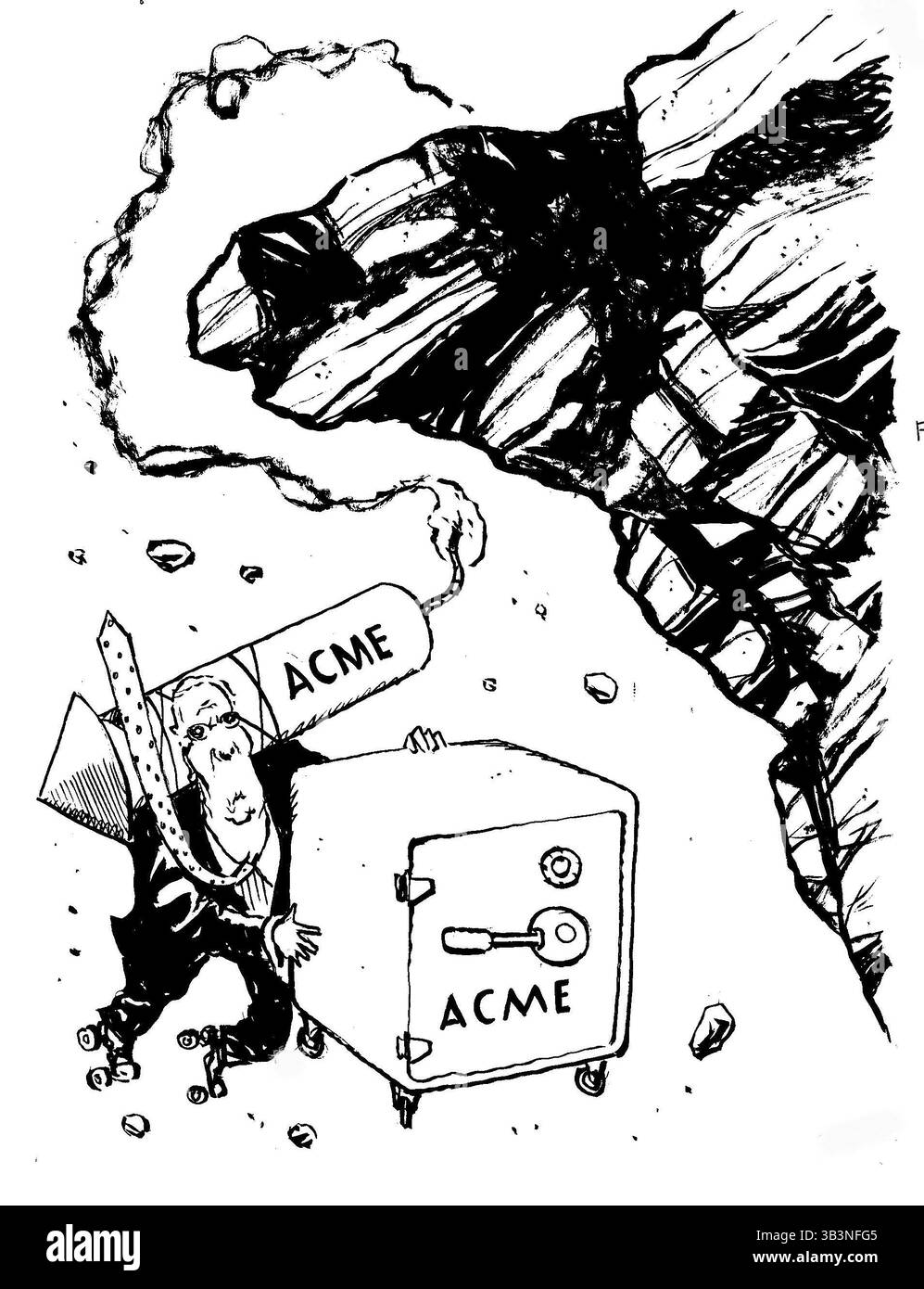 18 dicembre 2017 - USA - 2017 Year in Review di Dave Barry - June B&W. (Immagine di credito: © Jack Ohman/TNS tramite filo ZUMA) Foto Stock