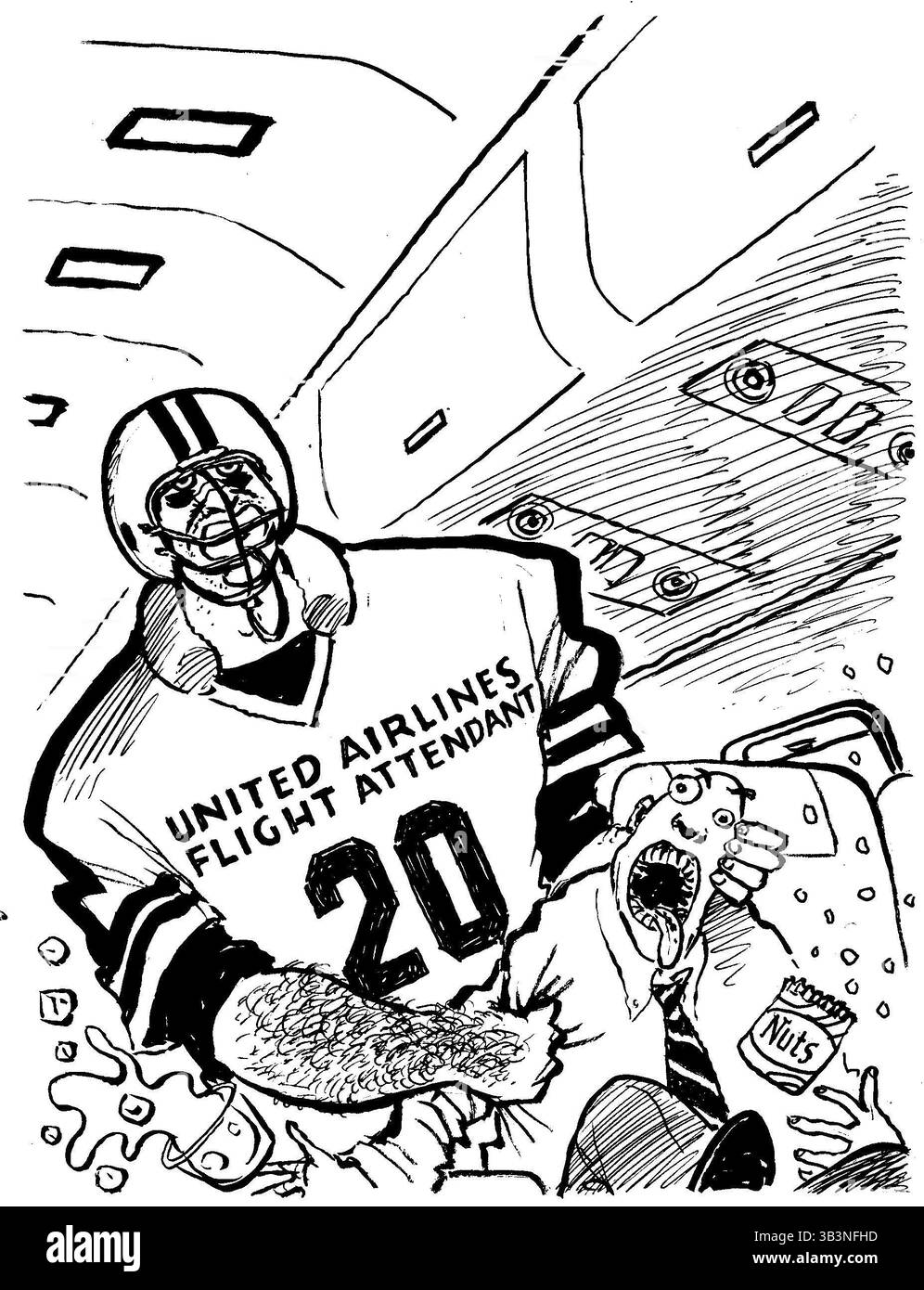 18 dicembre 2017 - USA - 2017 Year in Review di Dave Barry - April B&W. (Immagine di credito: © Jack Ohman/TNS tramite filo ZUMA) Foto Stock