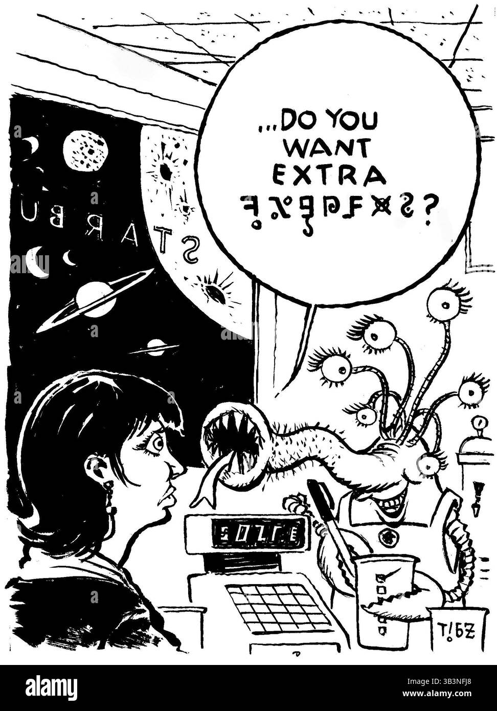 18 dicembre 2017 - USA - 2017 Year in Review di Dave Barry - febbraio B&W. (Immagine di credito: © Jack Ohman/TNS tramite filo ZUMA) Foto Stock