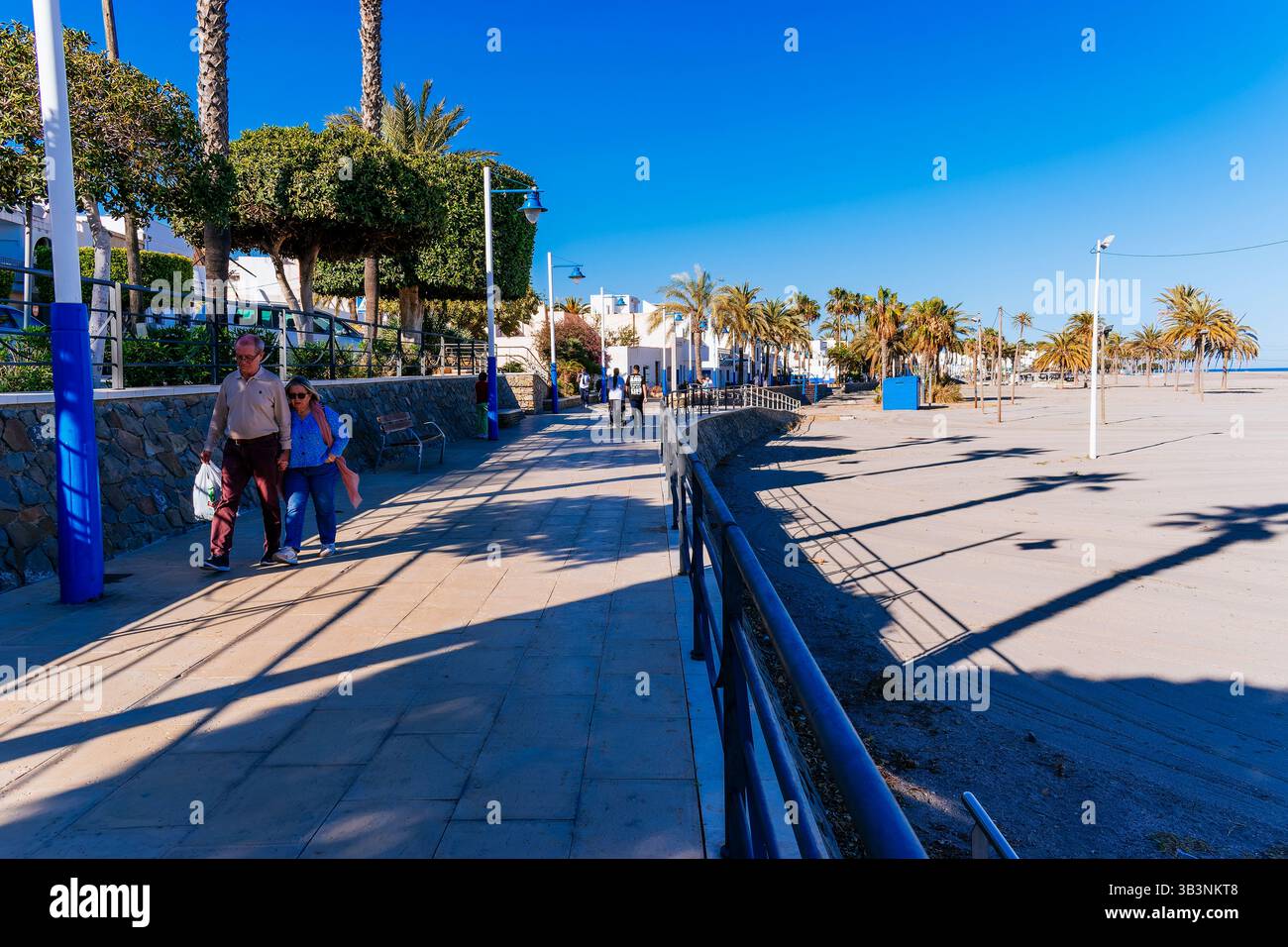 Lungomare di Carboneras. Carboneras, Almería, Andalucía, Spagna, Europa Foto Stock