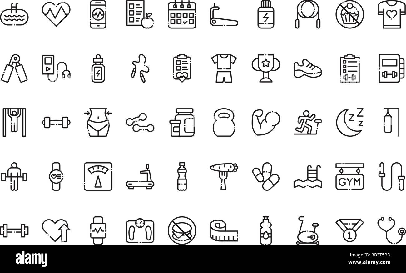 Icone palestra icona vettoriale semplice. Immagine modello di disegno simbolo per elemento UI mobile Web. Illustrazione Vettoriale