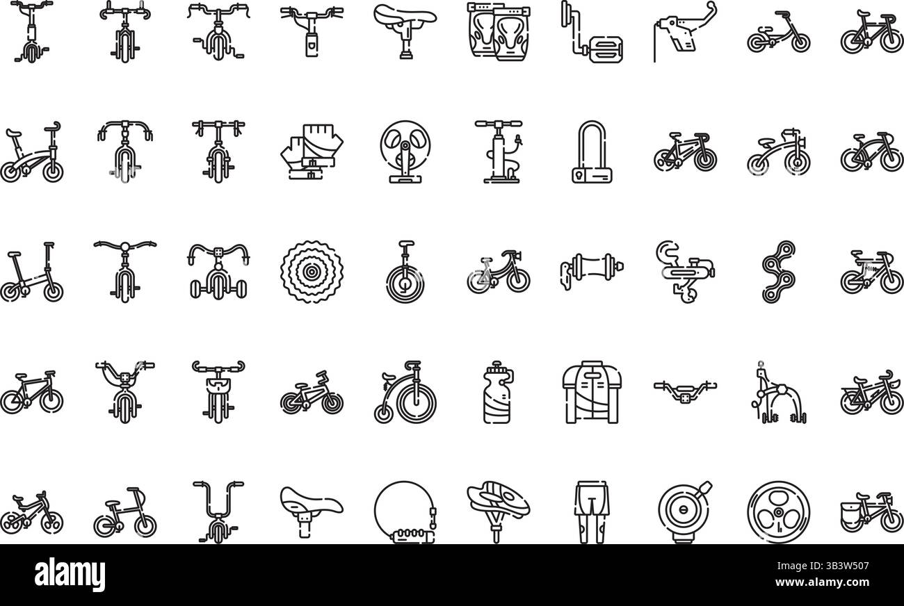 Icone della bicicletta icona vettoriale semplice. Immagine modello di disegno simbolo per elemento UI mobile Web. Illustrazione Vettoriale