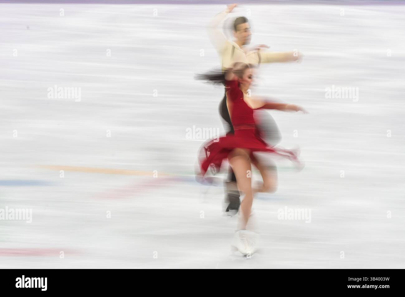 20 febbraio 2018: Cappellini Anna e Lanotte Luca di Â Italia gareggiano nella danza libera al Gangneung Ice Arena di Gangneung, Corea del Sud. Ulrik Pedersen/CSM(immagine di credito: &Copy; Ulrik Pedersen/CSM tramite cavo ZUMA) Foto Stock
