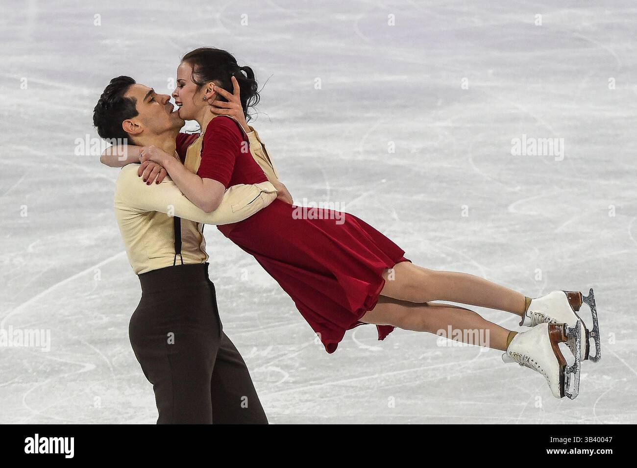 20 febbraio 2018: Cappellini Anna e Lanotte Luca di Â Italia gareggiano nella danza libera al Gangneung Ice Arena di Gangneung, Corea del Sud. Ulrik Pedersen/CSM(immagine di credito: &Copy; Ulrik Pedersen/CSM tramite cavo ZUMA) Foto Stock