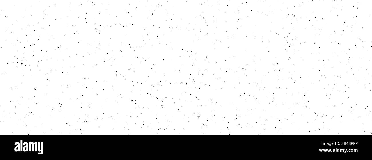 Macchie macchie e texture senza cuciture. Grana angosciata sfondo sporco rumoroso. Carta da parati che ripete la polvere di punti grunge. Piccole particelle, chiazze e spruzzi si sovrappongono allo sfondo. Vettore Illustrazione Vettoriale