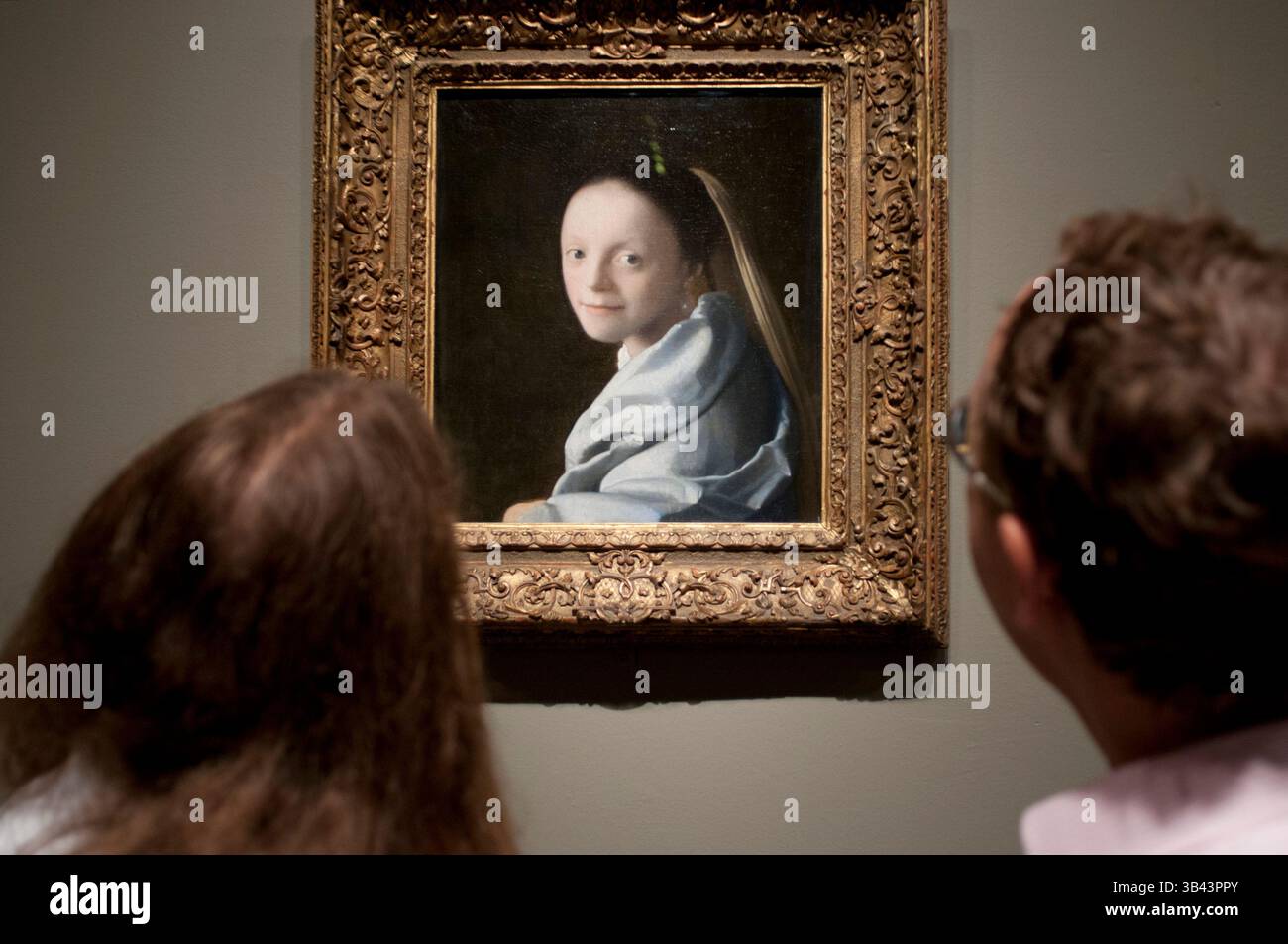 27 maggio 2015 - New York, New York, Stati Uniti - capolavoro di Vermeer 'Study of a Young Woman' al Metropolitan Museum of Art, MOMA, 1000 Fifth Avenue e 82nd Street. (Immagine di credito: © Sergi Reboredo/ZUMA Wire/ZUMAPRESS.com) Foto Stock