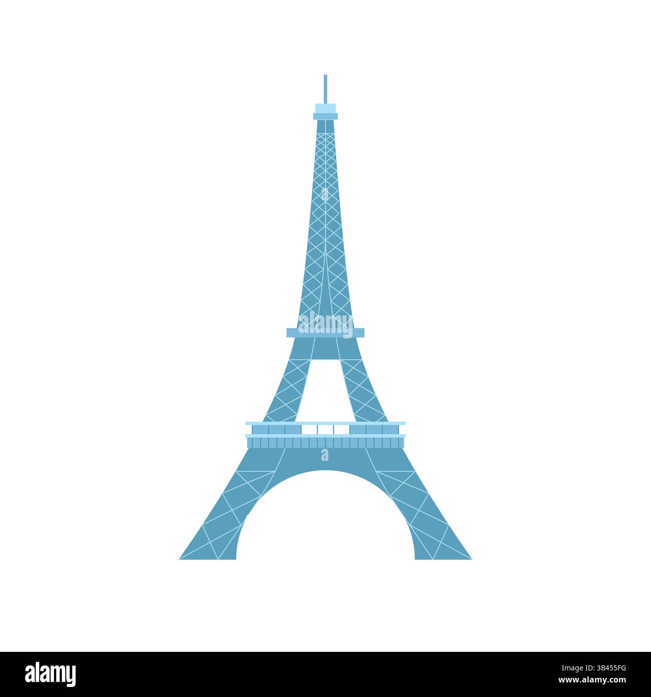 Logo Eifel tower Vector. Logo di Parigi. Illustrazione vettoriale Illustrazione Vettoriale