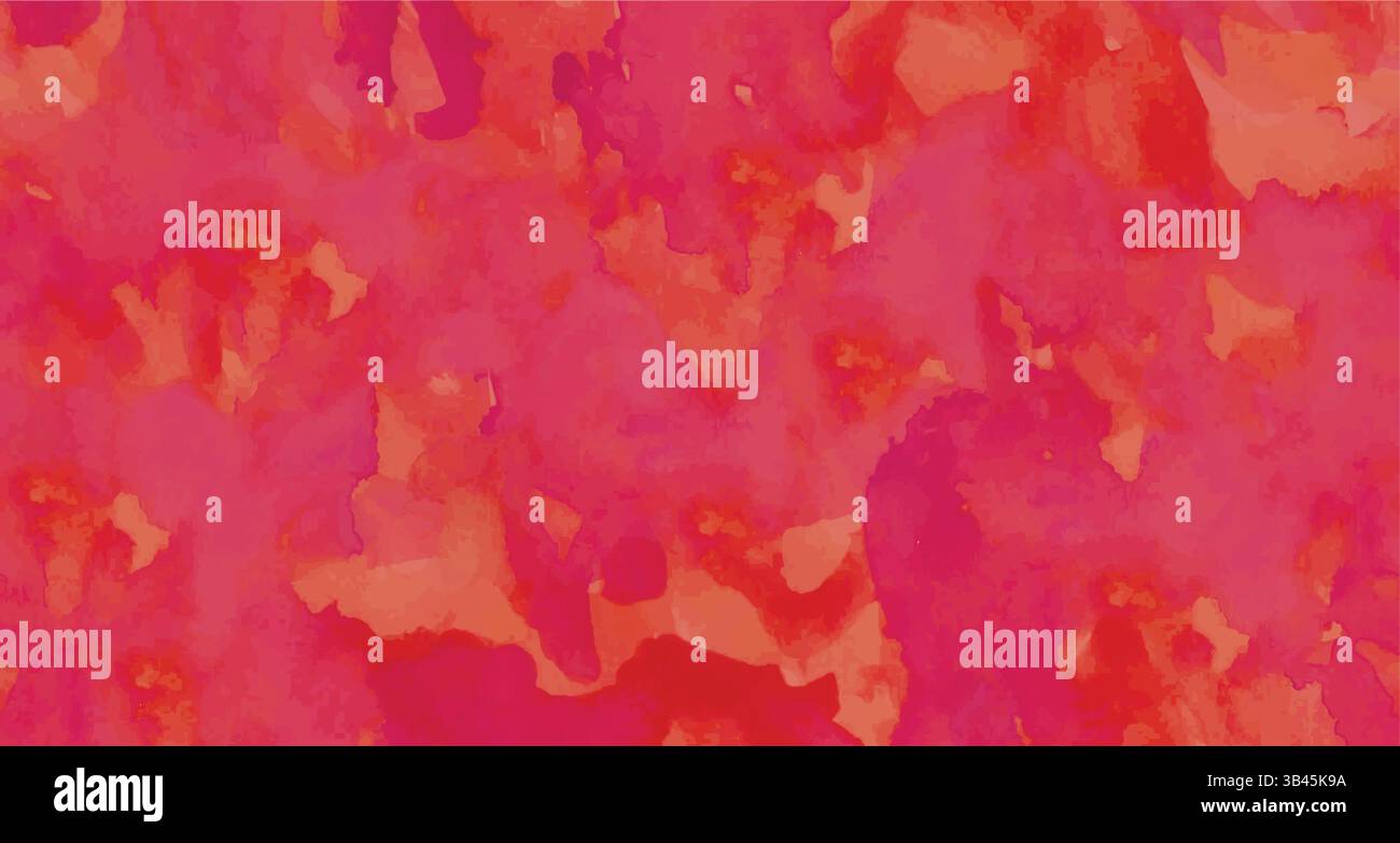 Vivace sfondo Abstract Red e Orange Watercolor. Illustrazione Vettoriale