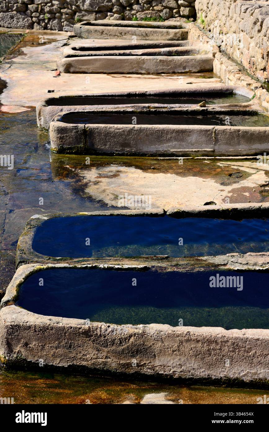Zona termale di o Baño, banda, Ourense, Galizia, Spagna Foto Stock