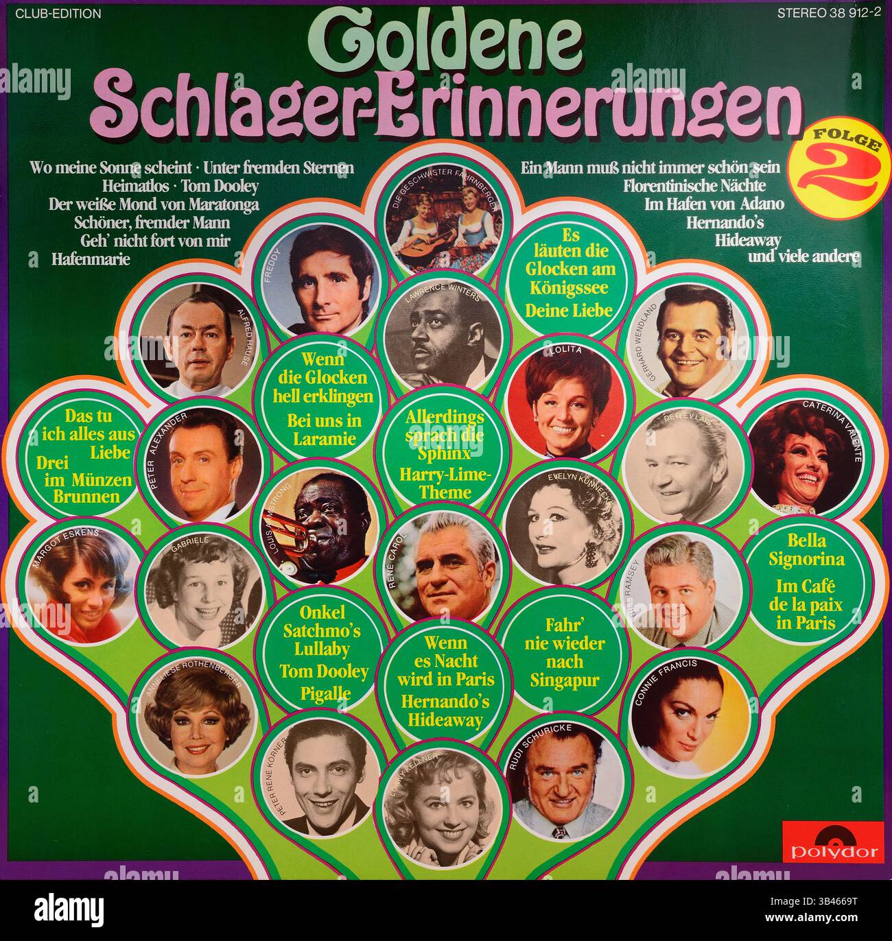 Copertina in vinile vintage, varie, Golden Schlager Memories episodio 2 Foto Stock