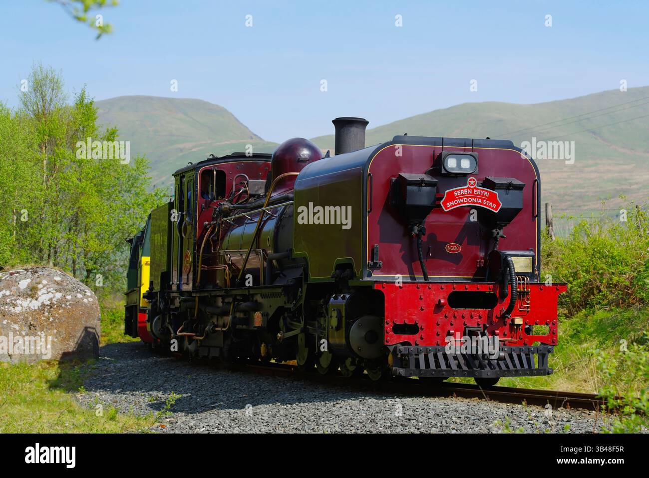 Garrett, NG130, Snowdonia Star, Seren Eryri, Rhydd DDU, Welsh Highland Railway, Gwynedd, Galles del Nord, Regno Unito. Foto Stock