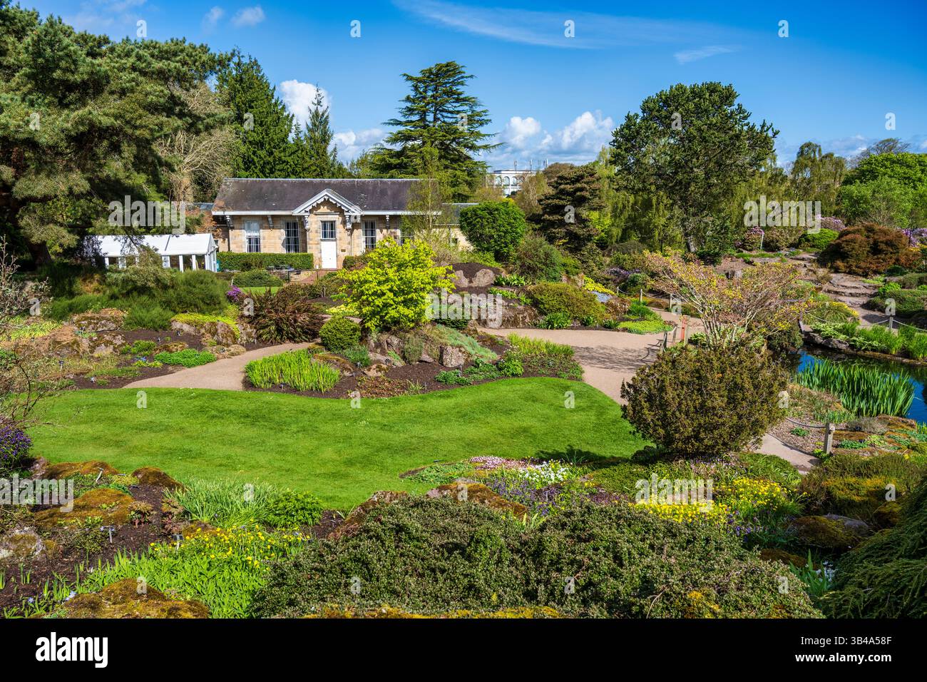 Caledonian Hall nel Royal Botanic Garden di Edimburgo, Scozia, Regno Unito Foto Stock