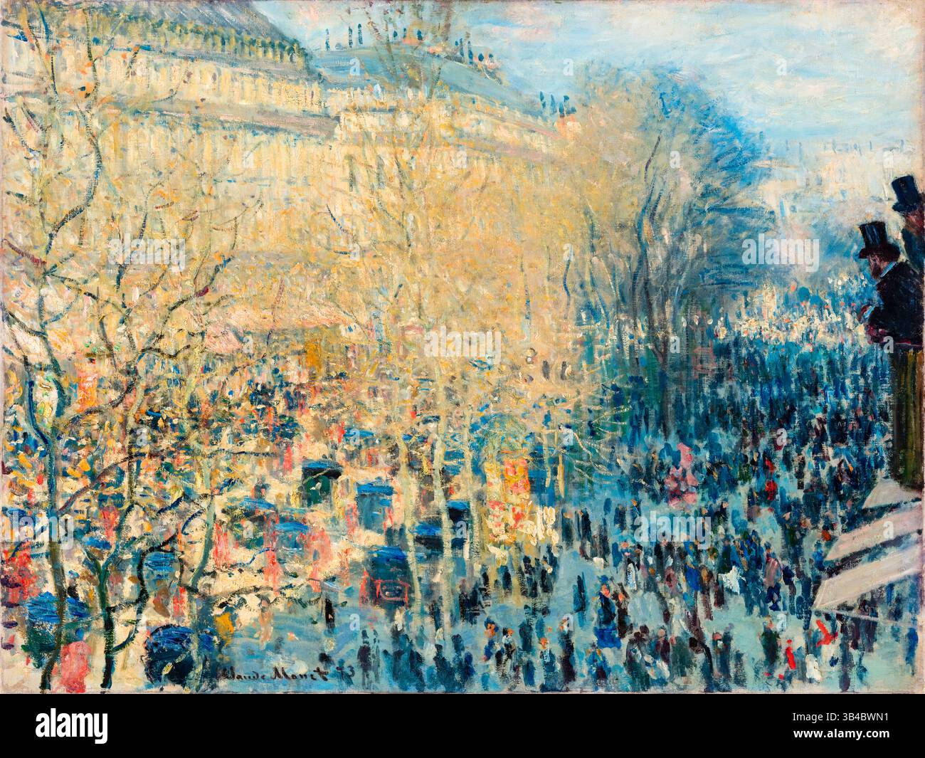 Claude Monet, Boulevard des Capucines a Parigi, pittura ad olio su tela, 1873 Foto Stock