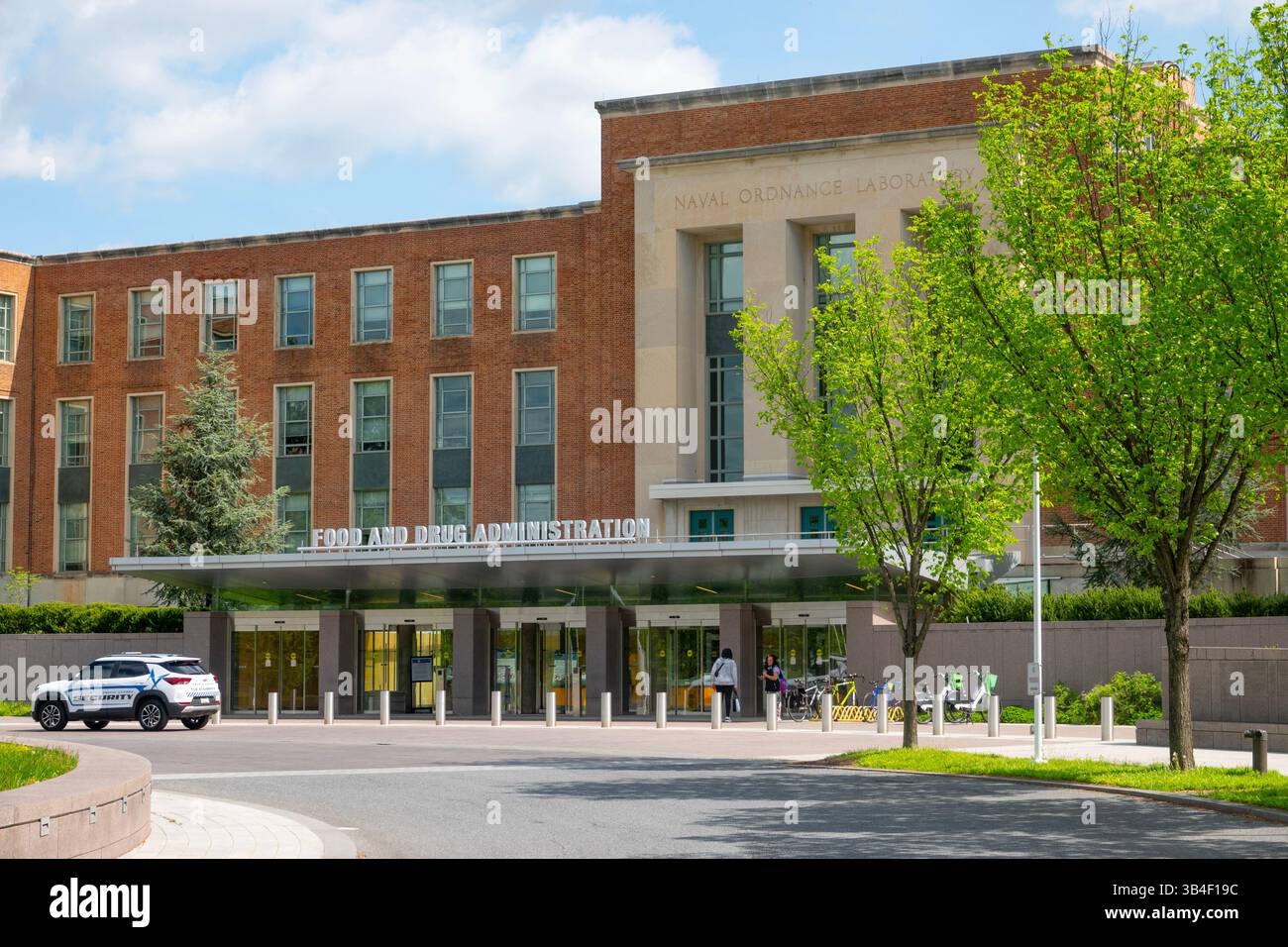 USA governo federale FDA Dipartimento della salute e dei servizi umani sede della Food and Drug Administration White Oak Maryland cartello esterno Foto Stock