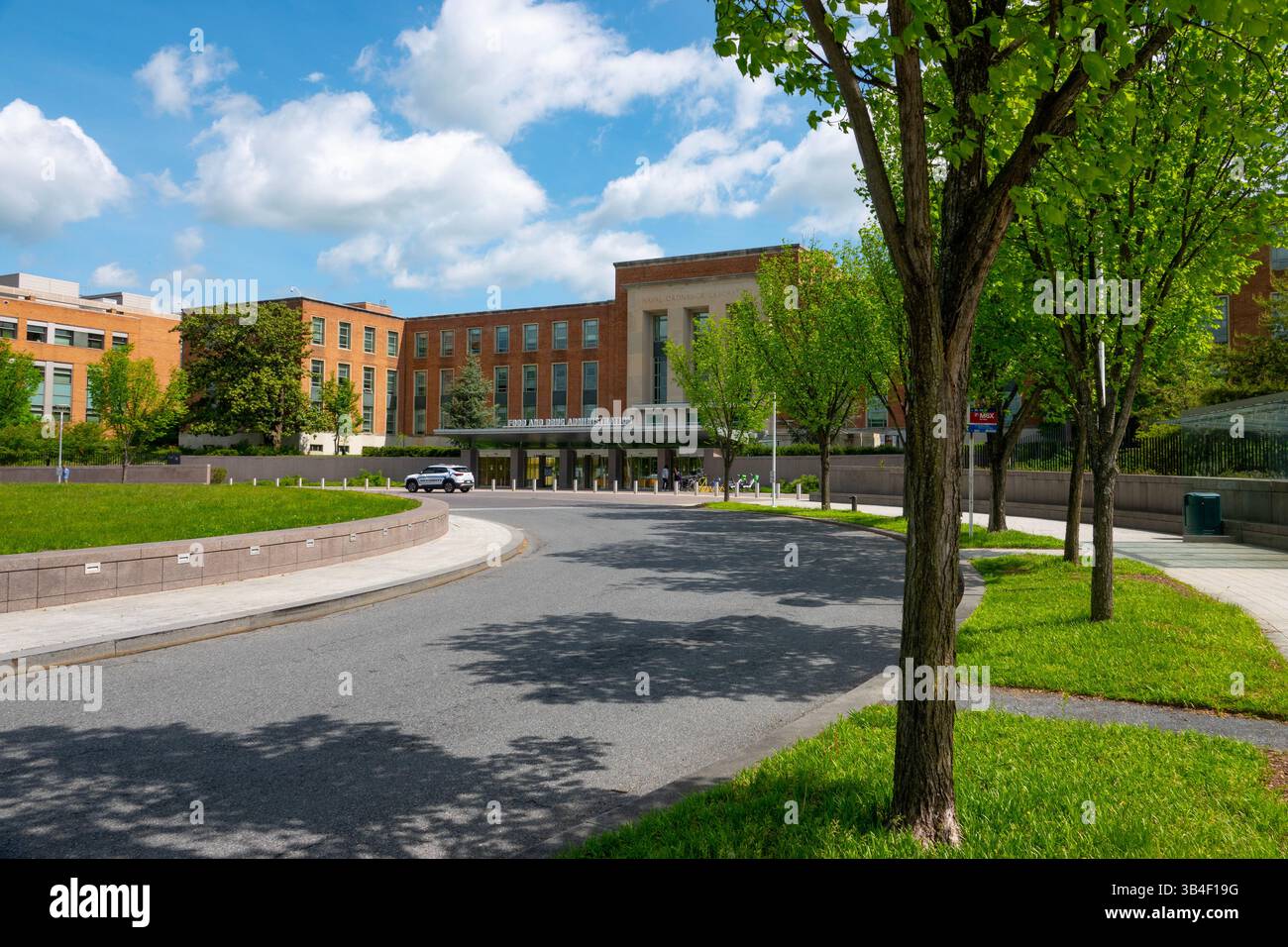 USA governo federale FDA Dipartimento della salute e dei servizi umani sede della Food and Drug Administration White Oak Maryland cartello esterno Foto Stock