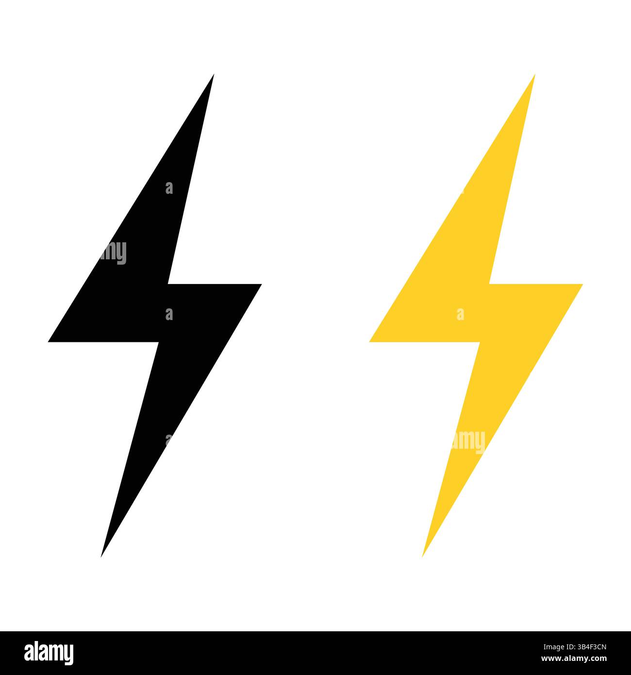 illustrazione vettoriale dell'icona del fulmine Illustrazione Vettoriale