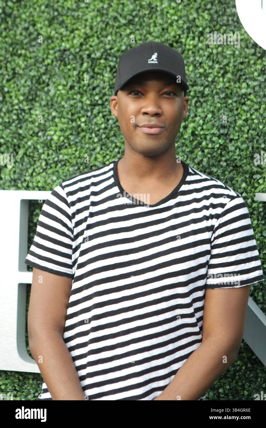 4 settembre 2015 - New York, New York, Stati Uniti - COREY HAWKINS star di ''Straight Outta Compton''' al Tennis US Open Day 5 all'Arthur Ashe Stadium 9-4-2015. 2015 (immagine di credito: © John Barrett/Globe Photos via ZUMA Wire) Foto Stock
