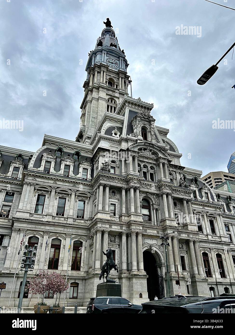 Storico municipio di Philadelphia - Immagine stock catturata con smartphone