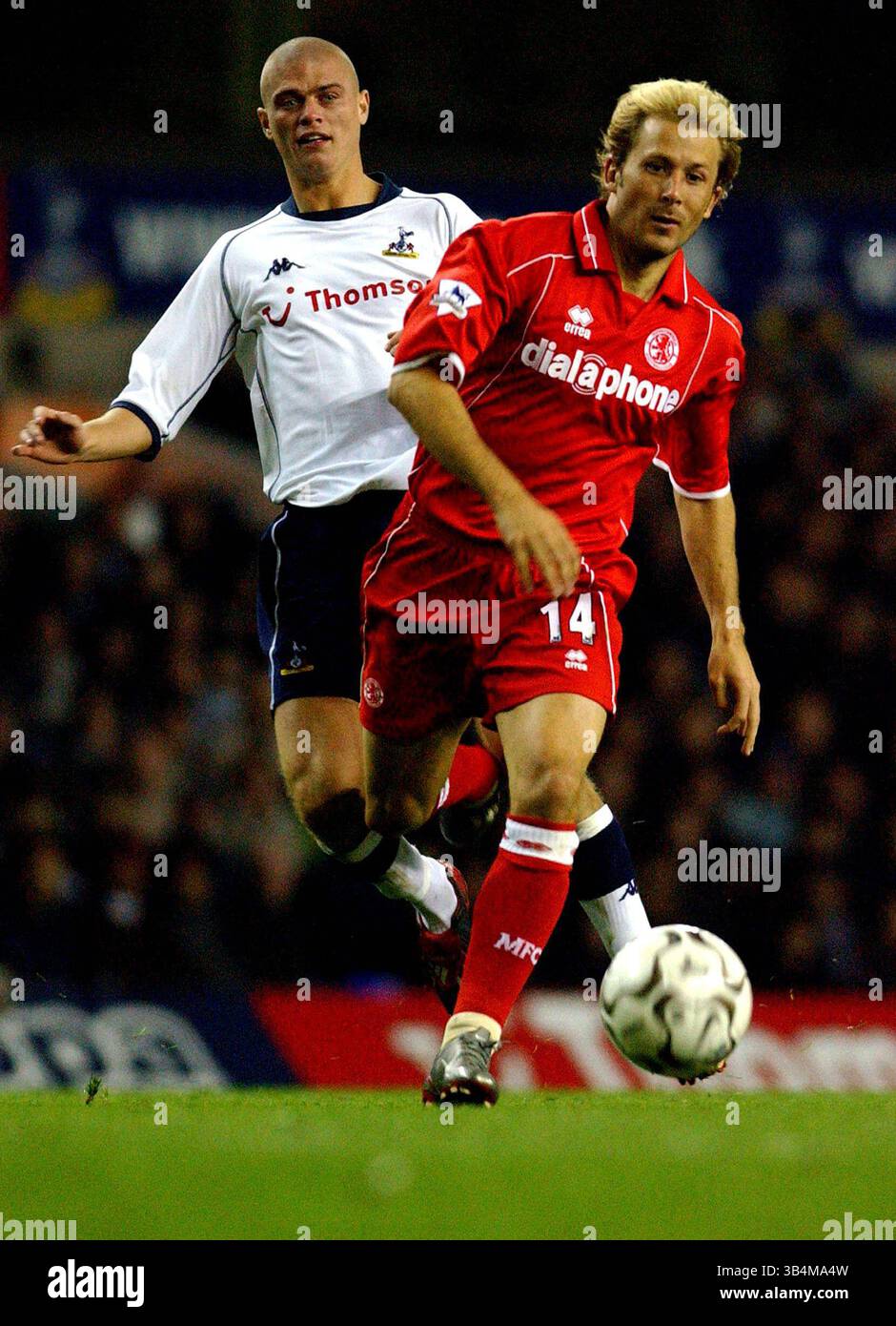 26 ottobre 2003 - Londra, Gran Bretagna - 053067.Gaizka Mendieta.Tottenham Hotspur V Middlesborough (Punteggio 0-0).at Stamford Bridge, Londra....A13819(Credit Image: © Globe Photos/ZUMAPRESS.com) Foto Stock