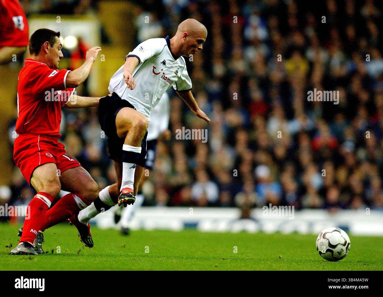 26 ottobre 2003 - Londra, Gran Bretagna - 053067.Doriva & Paul Konchesky.Tottenham Hotspur V Middlesborough (Punteggio 0-0).at Stamford Bridge, Londra....A13819(immagine di credito: © Globe Photos/ZUMAPRESS.com) Foto Stock