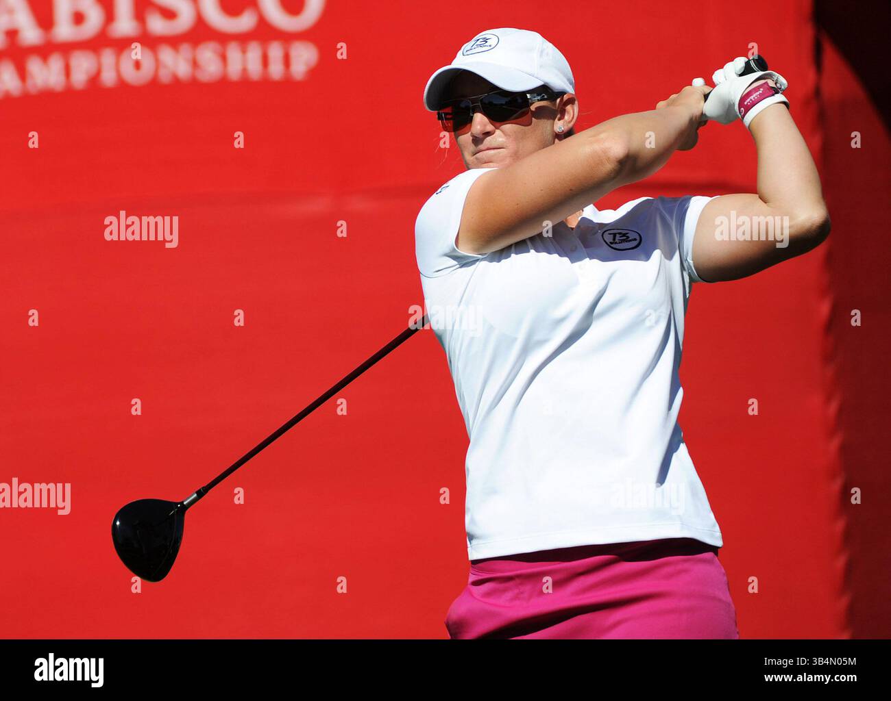 1° APRILE 2011: Kristy McPherson sul primo tee durante il secondo round del Campionato Kraft Nabisco al Mission Hills Country Club di Rancho Mirage, California (Credit Image: © John Green/Cal Sport Media/ZUMAPRESS.com) Foto Stock
