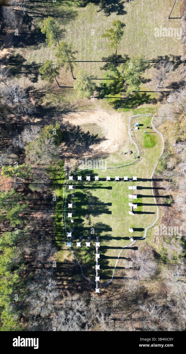 Le rovine di Windsor Mansion sono colonne corinzie Foto Stock