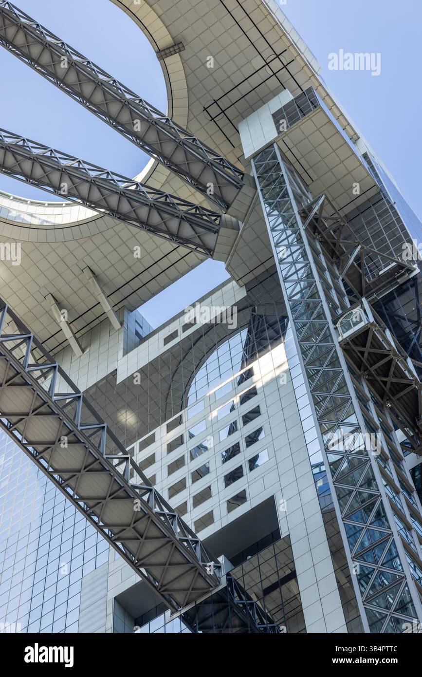 Umeda Sky Building di Osaka, progettato da Hiroshi Hara in stile metabolista Foto Stock