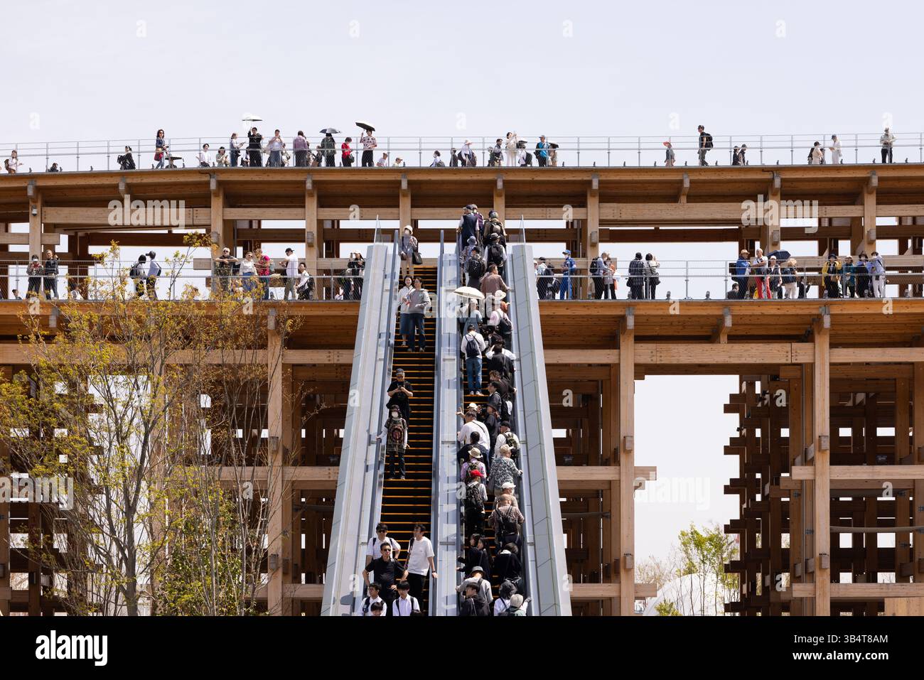 Il Grand Ring all'Osaka Expo 2025 progettato da Sou Fujimoto Foto Stock