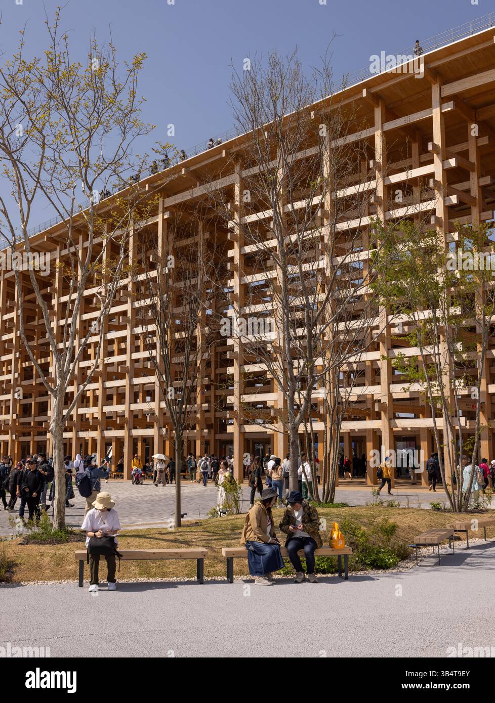 Il Grand Ring all'Osaka Expo 2025 progettato da Sou Fujimoto Architects Foto Stock