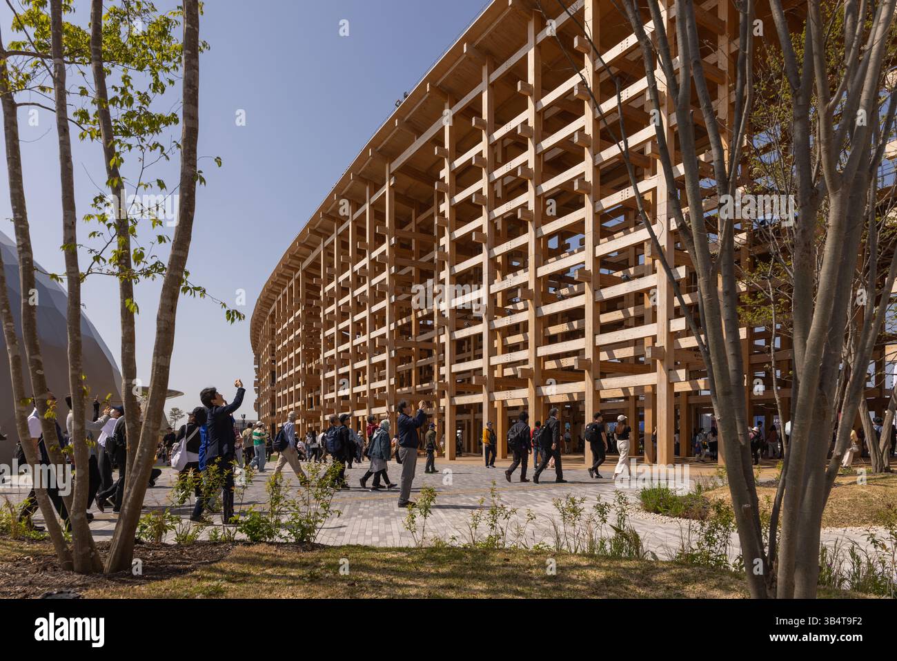 Il Grand Ring all'Osaka Expo 2025 progettato da Sou Fujimoto Architects Foto Stock