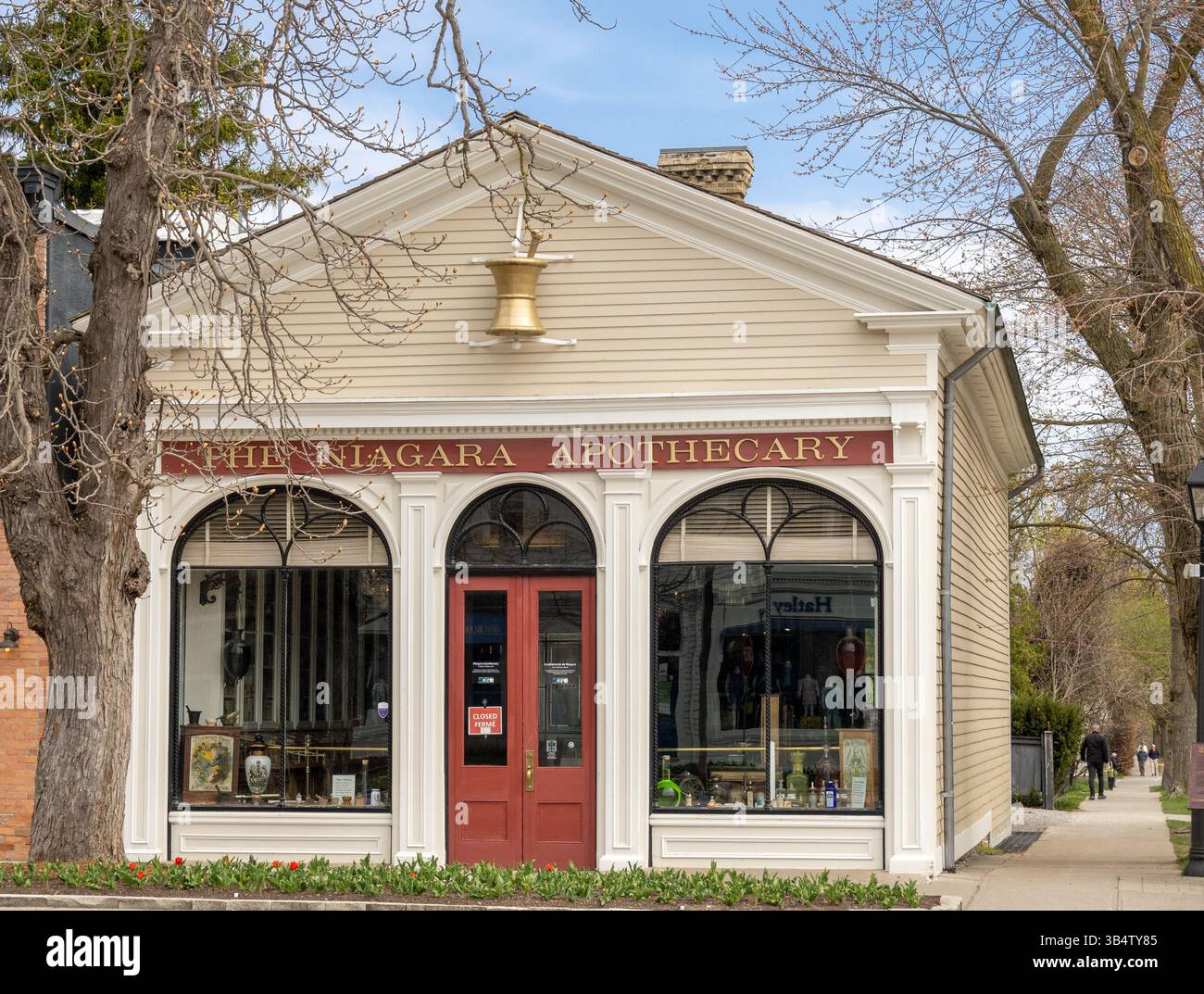 Niagara Apothecary Museum a Niagara on the Lake, Ontario Canada, che mostra come sarebbe Un negozio storico di farmacia chimica, Stock Photo Foto Stock