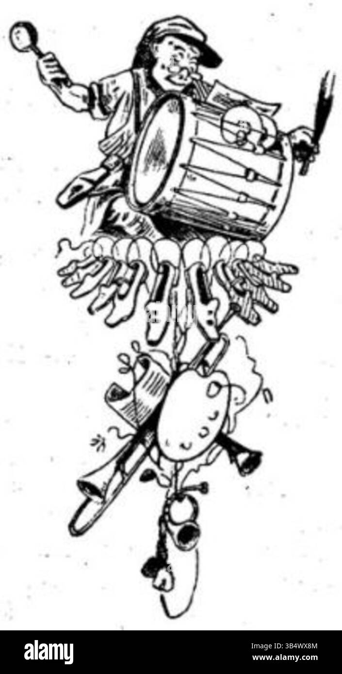 Un'illustrazione da 'Fliegende Blätter', una rivista satirica tedesca, volume 2, numero 26, 1846. Questa rivista era nota per le sue vignette politiche e i commenti sulle questioni contemporanee. Foto Stock