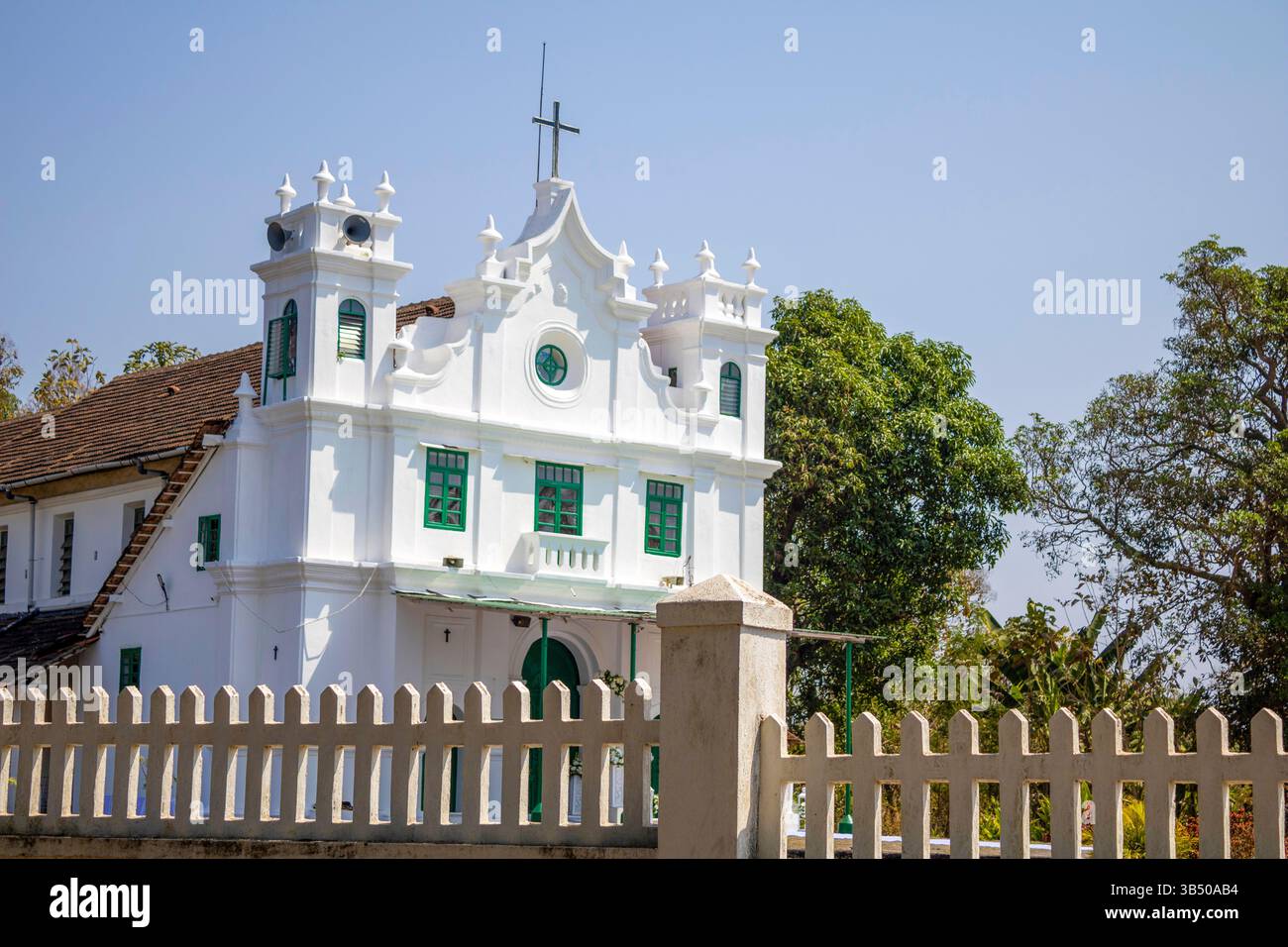 Chiesa cattolica a Margao, Goa, India Foto Stock