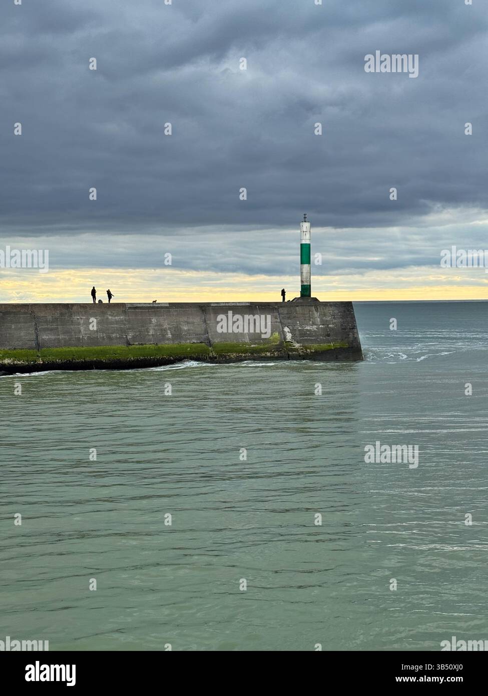 Porto alla foce dei fiumi Rheidol e Ystwyth, Aberystwyth, Ceredigion, Galles. Foto Stock