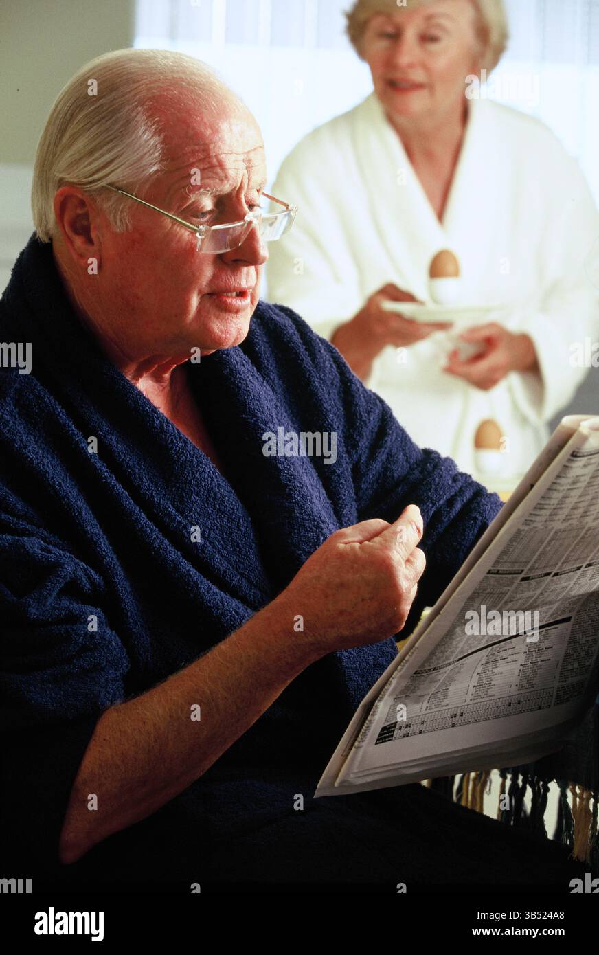 Senior man & Woman a casa. Foto Stock