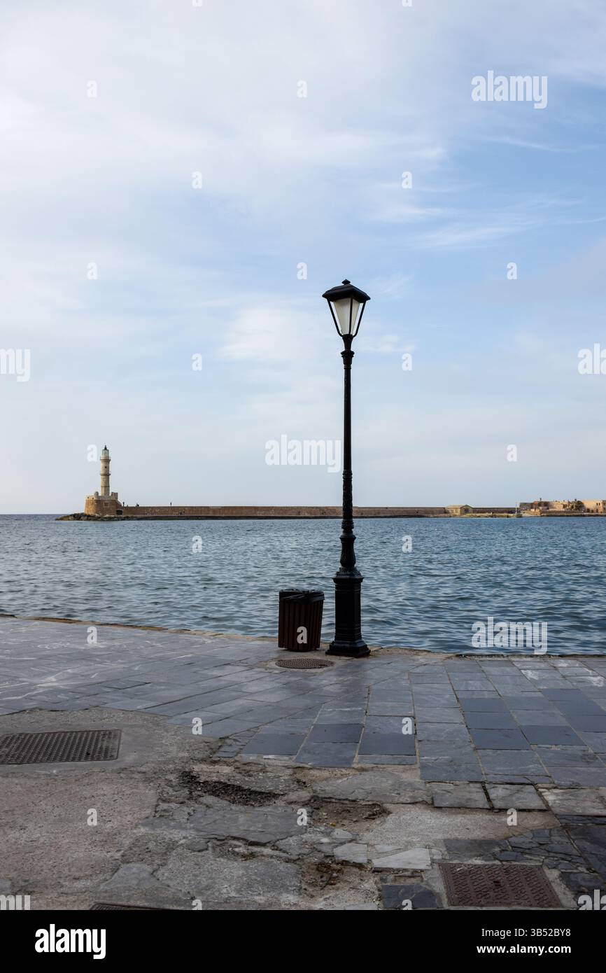 Chania Creta Grecia, Porto Veneziano nel porto vecchio di Chania - Dream Holiday Summer Vibes and Getaway Concepts, Tavel e Turismo Foto Stock