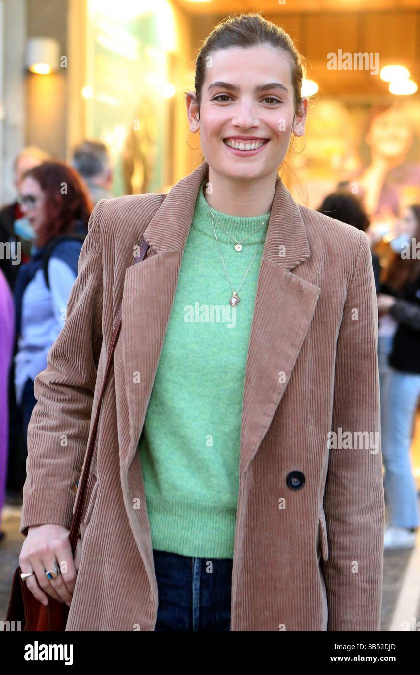 3 aprile 2022, Atene, Grecia: L'attrice francese ALMA JODOROWSKY partecipa alla prima del suo film 'l'Ennemi' durante il Festival del Cinema francofono di Atene. (Credit Image: © Aristidis Vafeiadakis/ZUMA Press Wire) Foto Stock