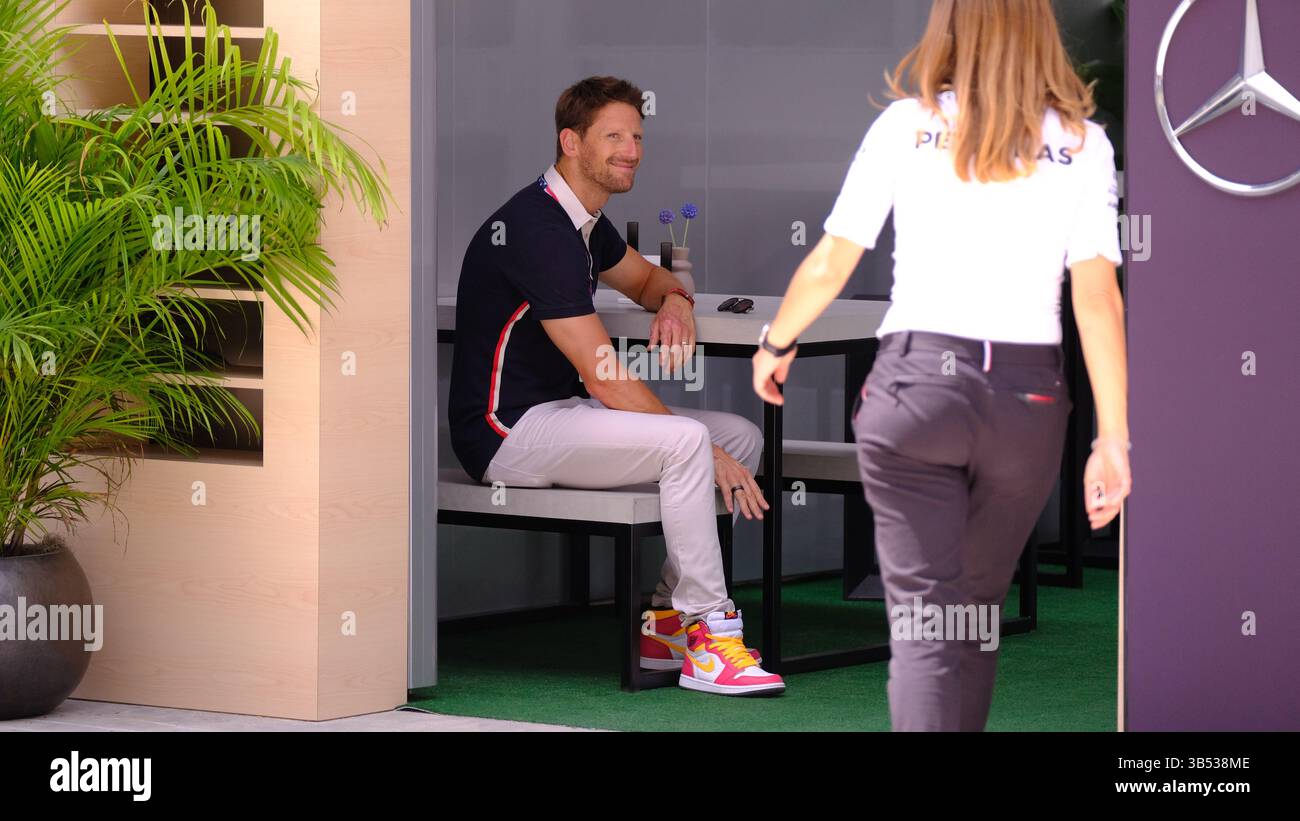6 maggio 2022: Romain Grosjean durante il Gran Premio di Miami di Formula 1 Crypto.com a Miami, Florida. Jason Pohuski/CSM (immagine di credito: © Jason Pohuski/CSM via ZUMA Press Wire) Foto Stock